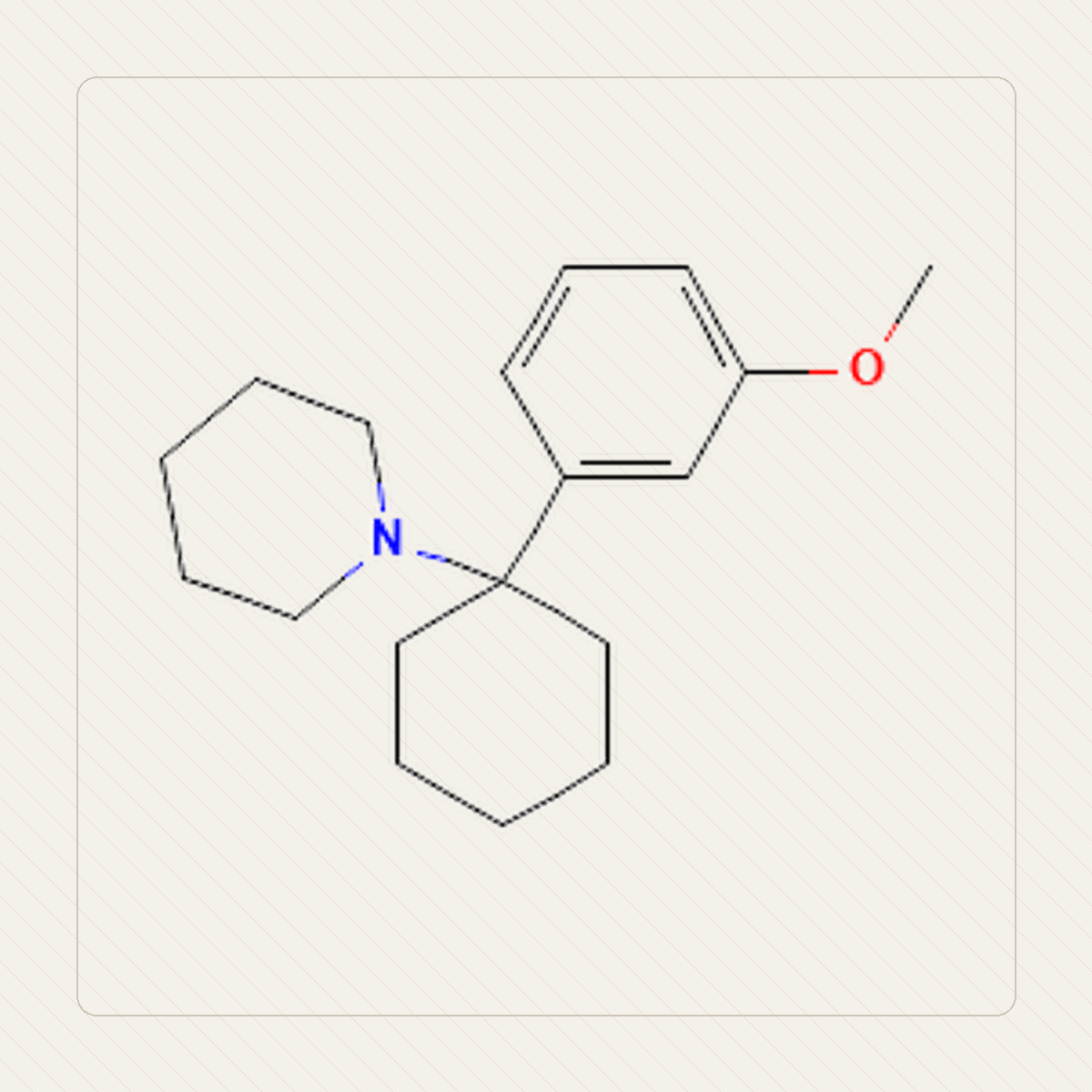 3-MeO-PCP, educational illustration of the molecule's structure